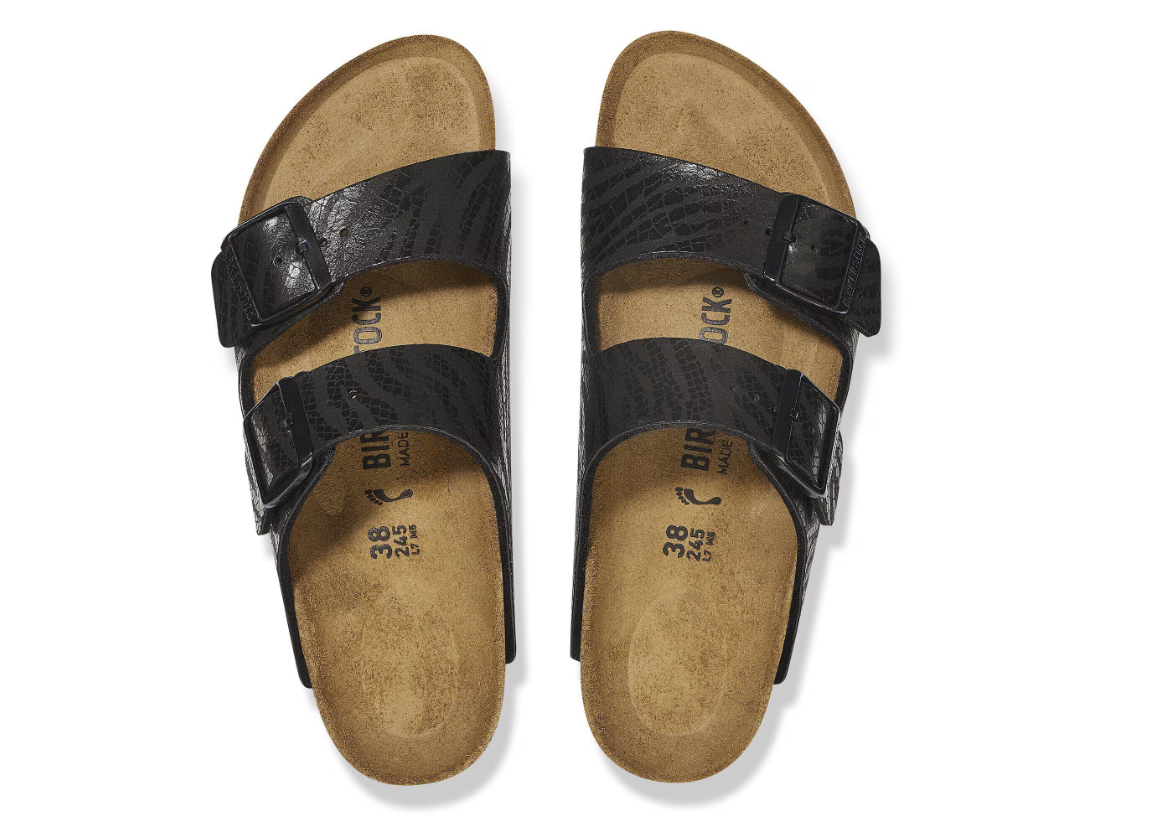 Birkenstock Arizona Synthetics Zebra Black Sandals