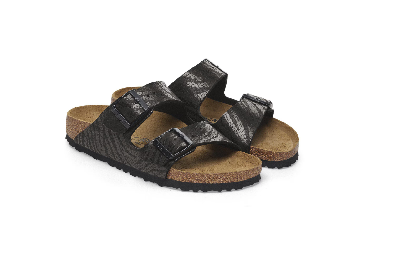 Birkenstock Arizona Synthetics Zebra Black Sandals