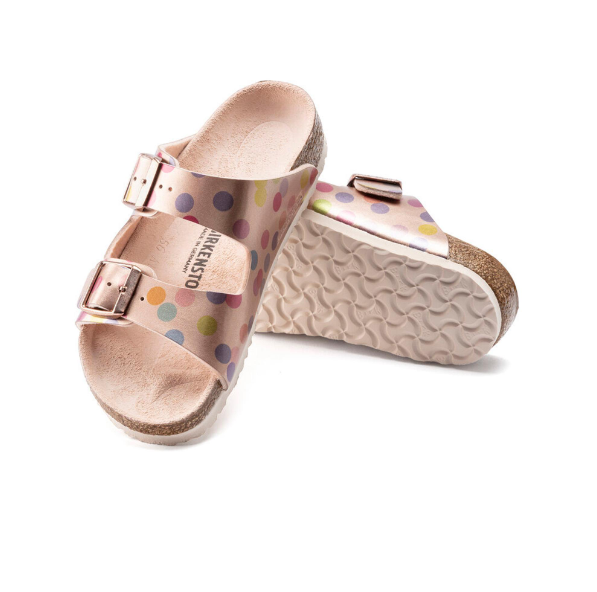 Birkenstock Arizona Kids Birko-Flor Electric Metallic Dots Copper