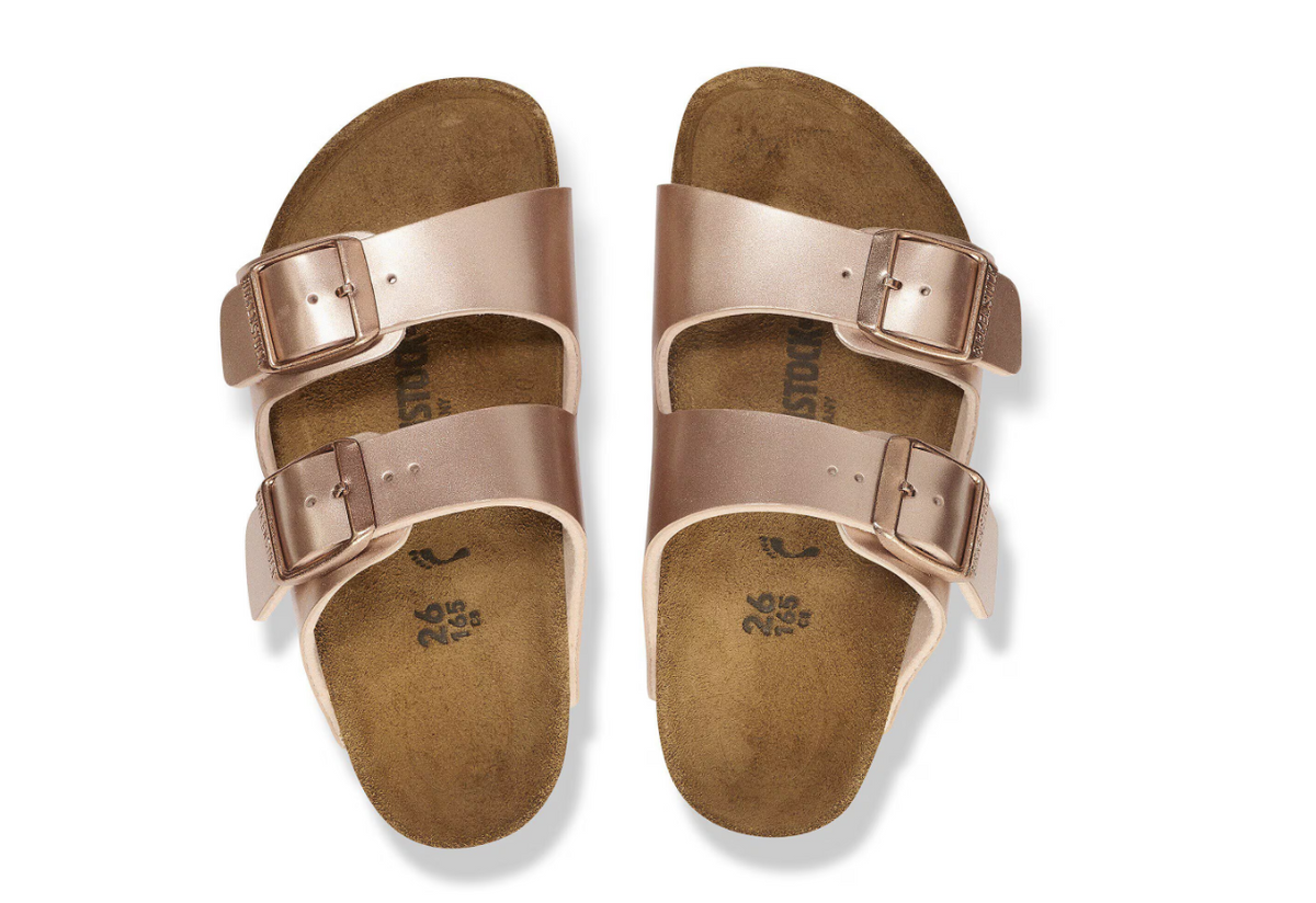 Birkenstock Arizona Kids Birko-Flor Electric Metallic - Copper, Narrow