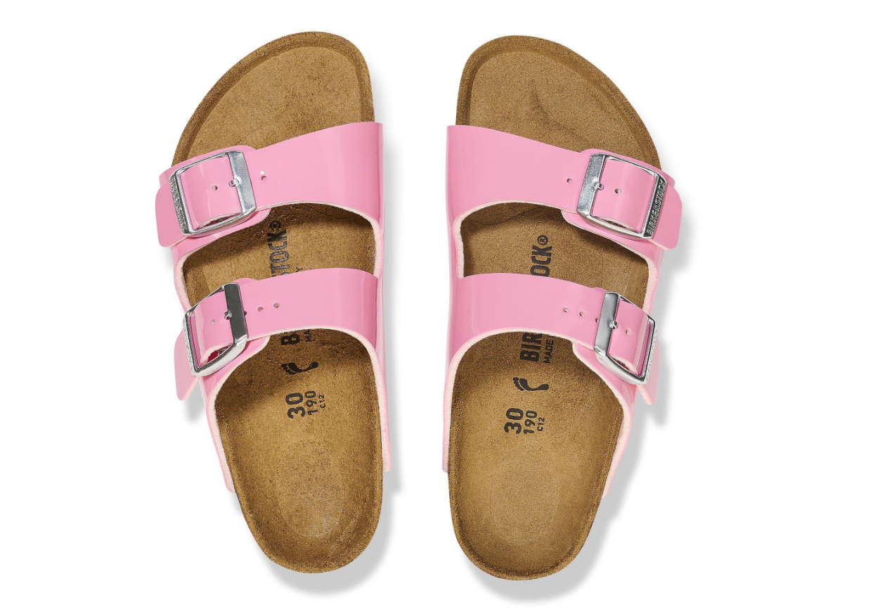 Birkenstock Arizona Kids Birko-Flor Patent Candy Pink