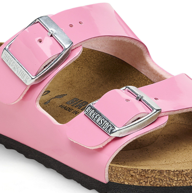 Birkenstock Arizona Kids Birko-Flor Patent Candy Pink