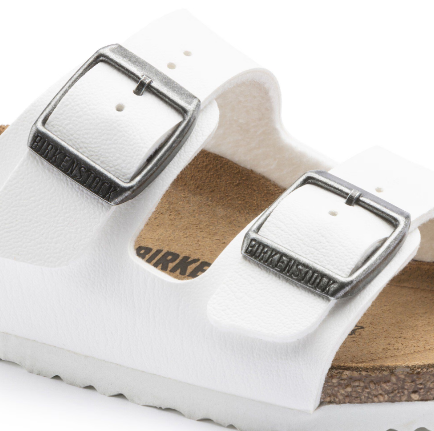 Birkenstock Arizona Kids Birko-Flor - White, Narrow