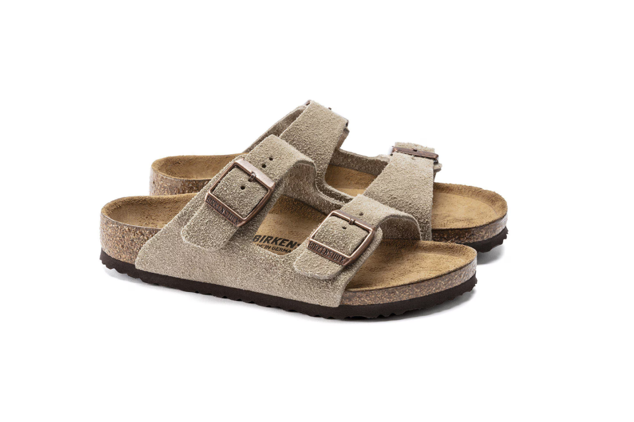 Birkenstock Arizona Kids Suede Leather Taupe