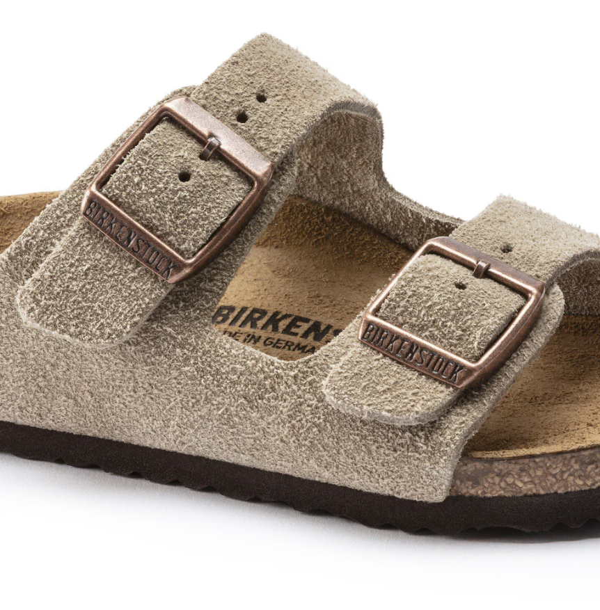 Birkenstock Arizona Kids Suede Leather Taupe