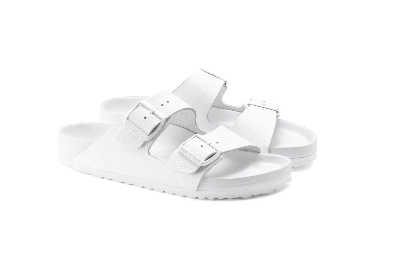 Birkenstock Arizona Exquisite Natural Leather White Sandals