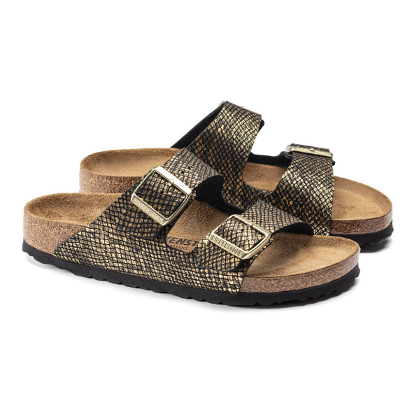 Birkenstock Arizona Microfiber Shiny Python Black