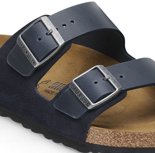 Birkenstock Arizona Mixed Leather Midnight Sandals