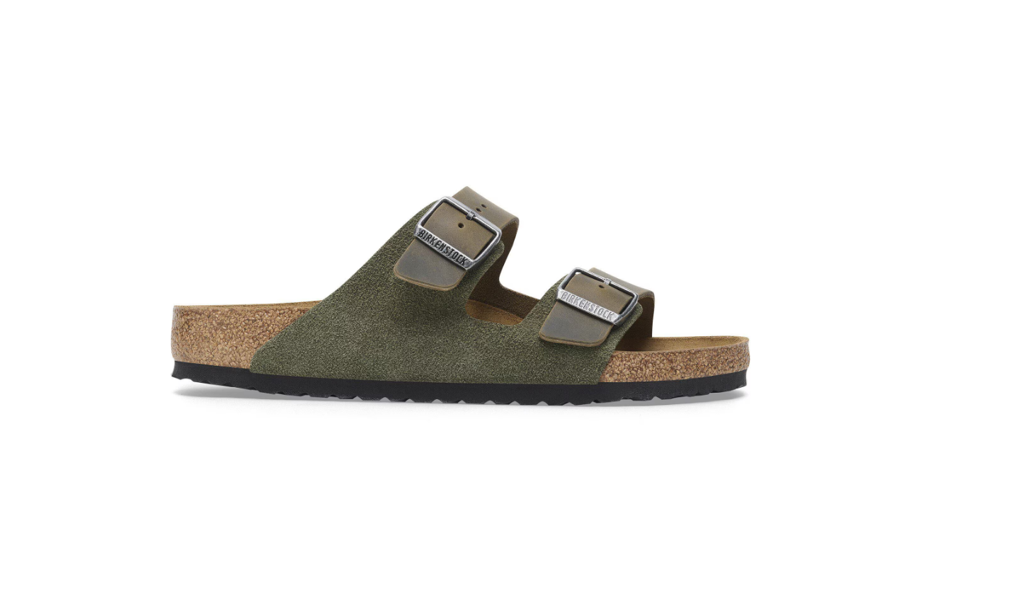 Birkenstock Arizona Mixed Leather Thyme Sandals