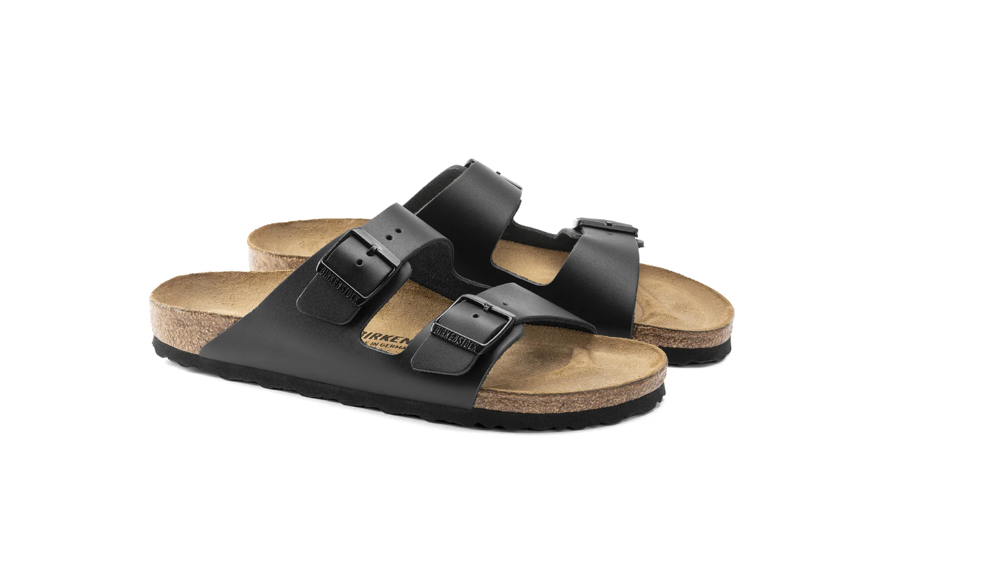 Birkenstock Arizona Natural Leather Black Sandals