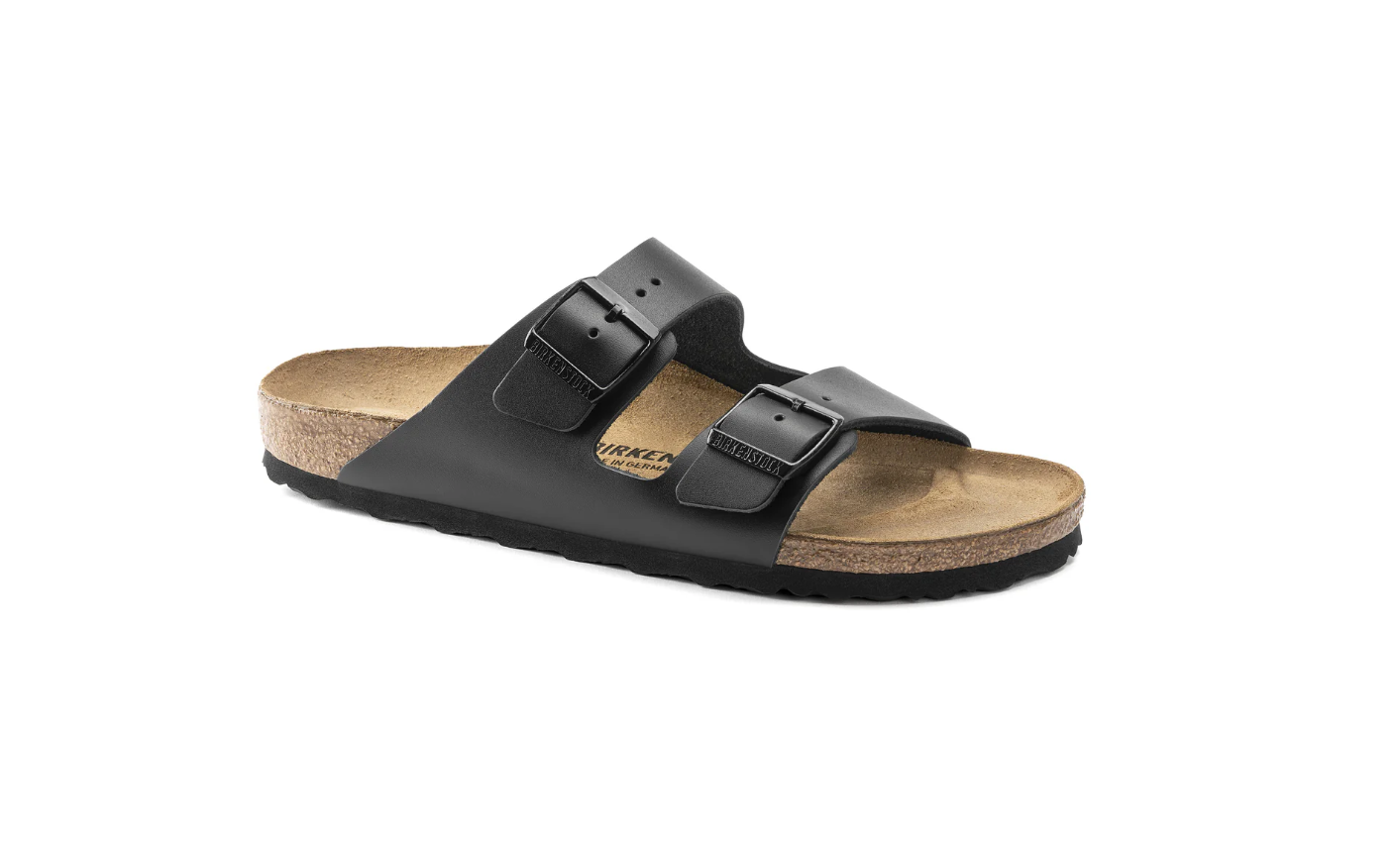 Birkenstock Arizona Natural Leather Black Sandals