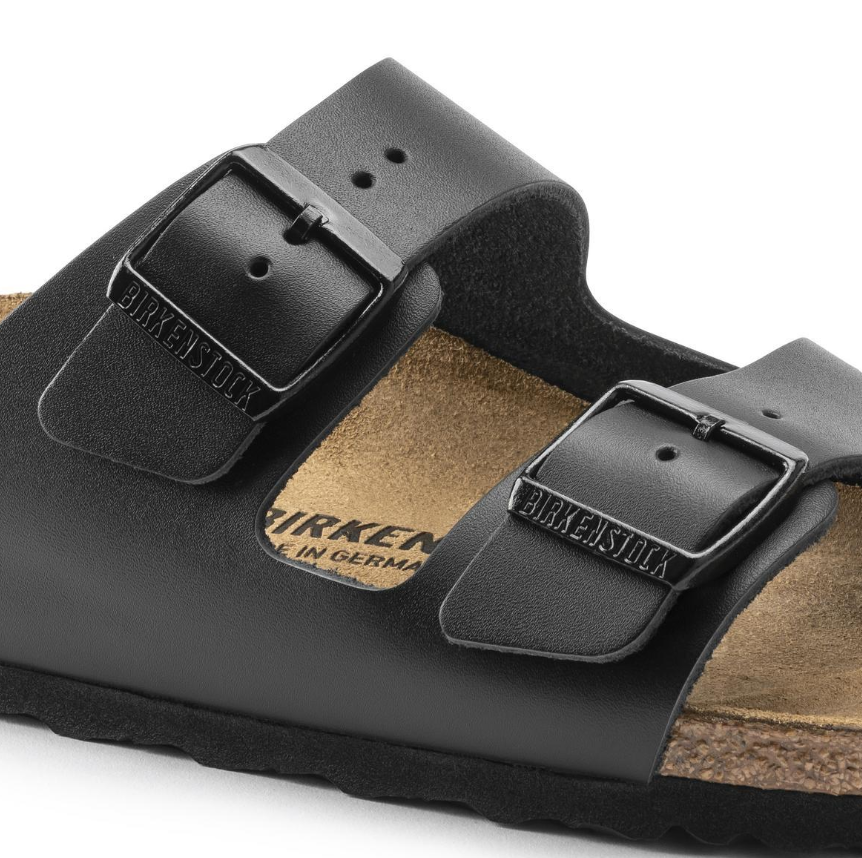 Birkenstock Arizona Natural Leather Black Sandals