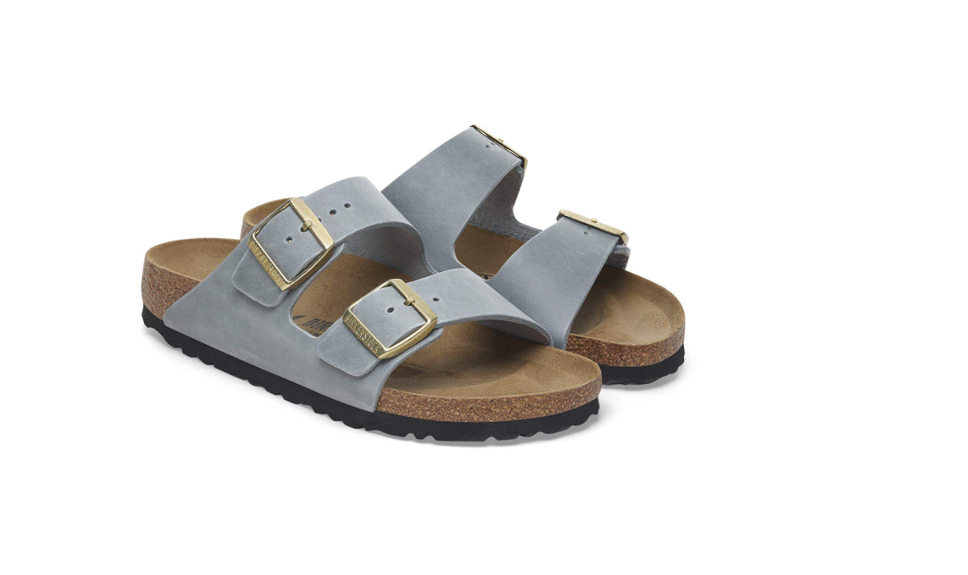 Birkenstock Arizona Waxy Leather Basalt Gray