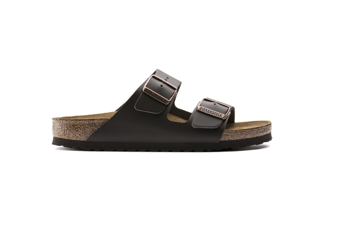 Birkenstock Arizona Natural Leather Dark Brown Sandals