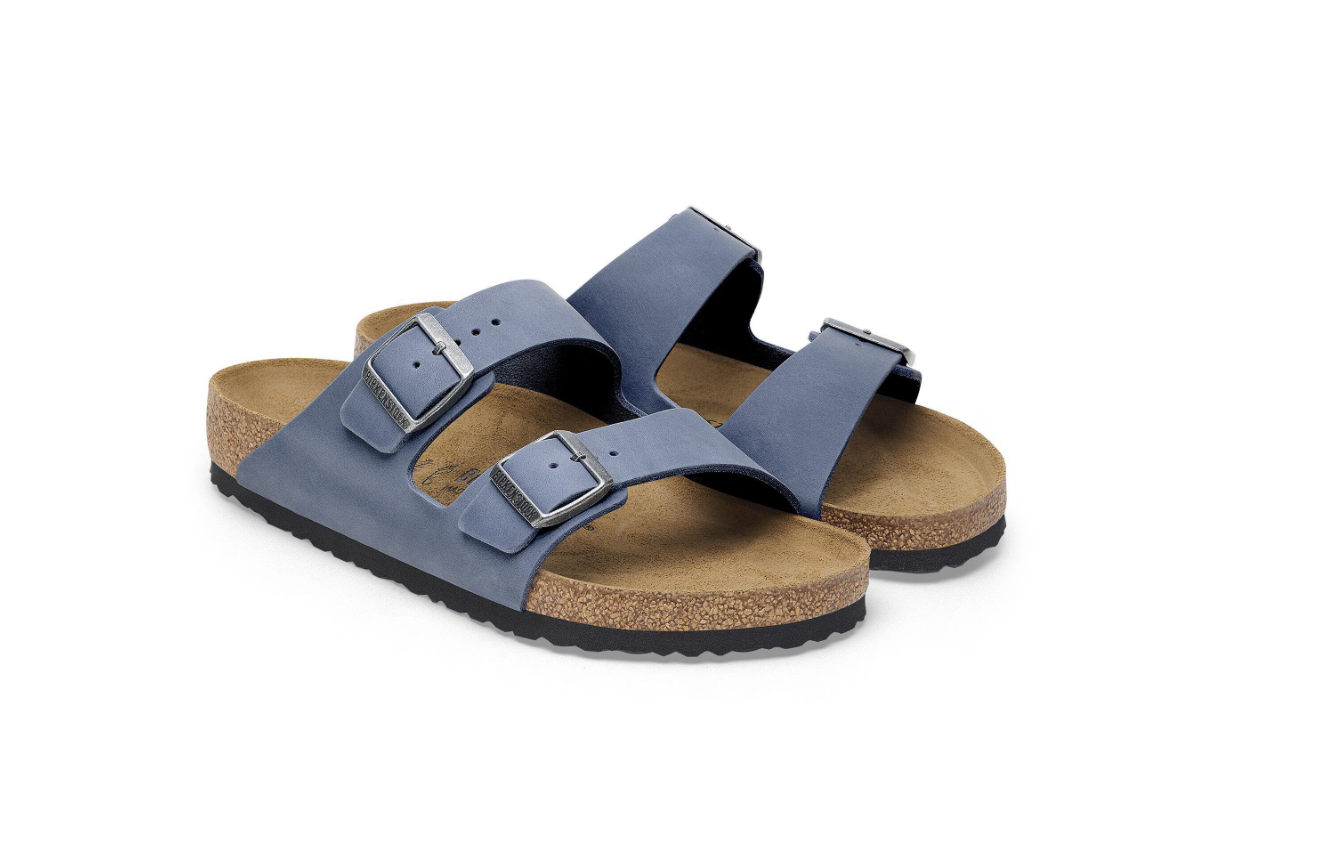 Birkenstock Arizona Oiled Leather Elemental Blue Sandals