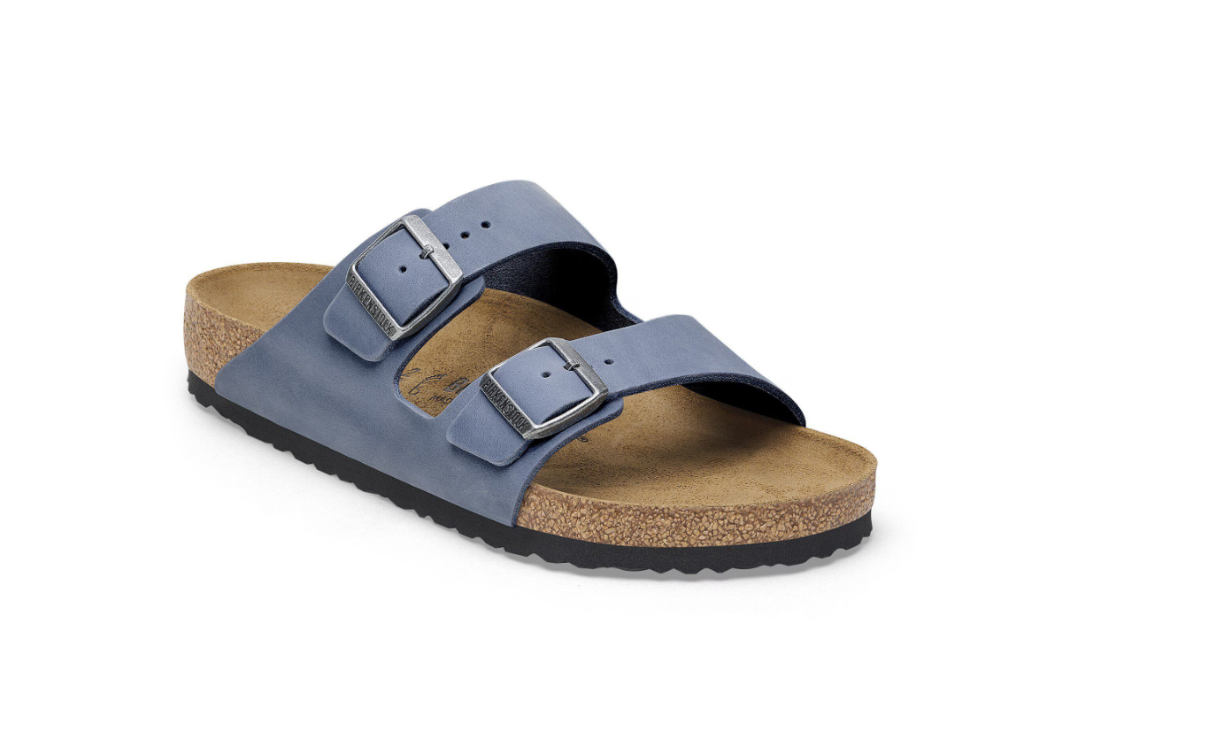 Birkenstock Arizona Oiled Leather Elemental Blue Sandals