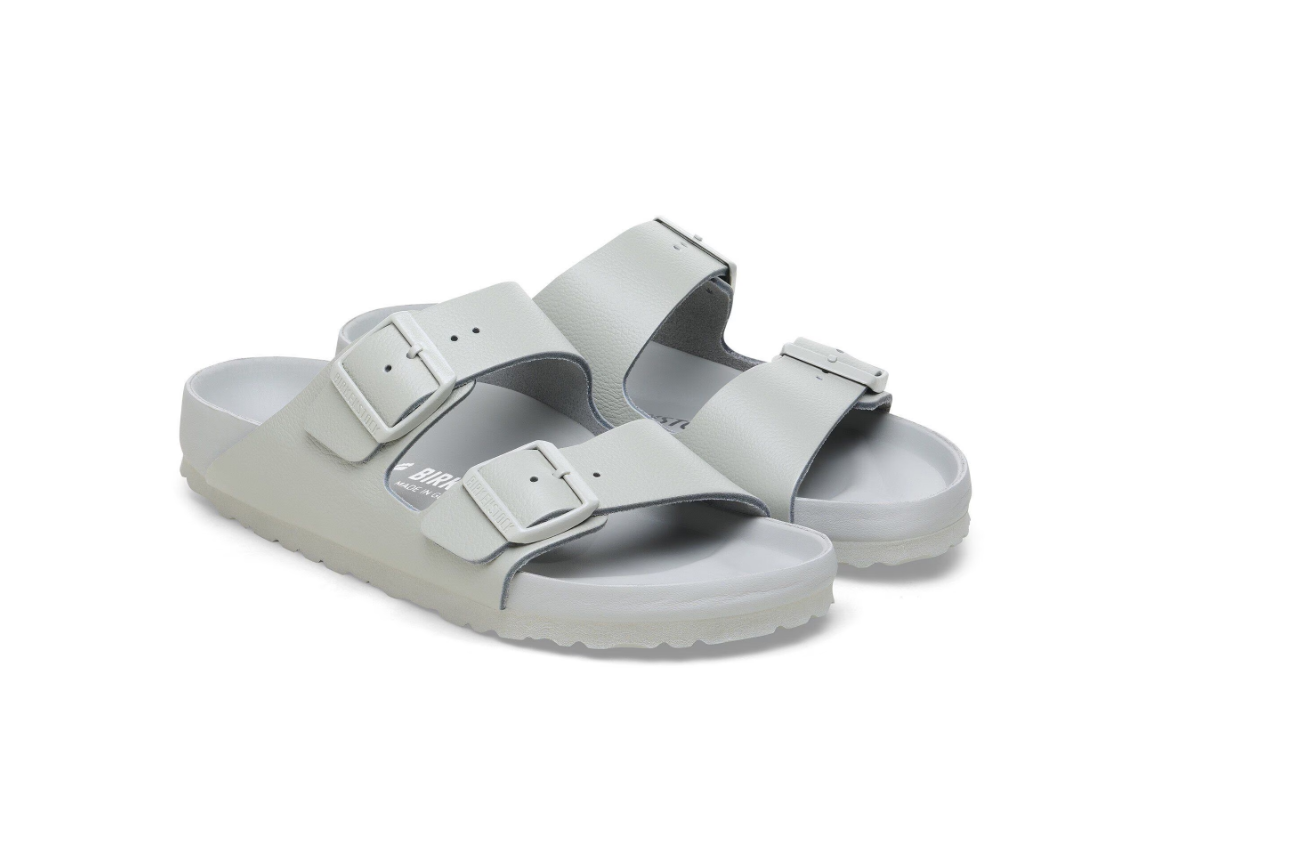 Birkenstock Arizona Exquisite Natural Leather Mineral Gray