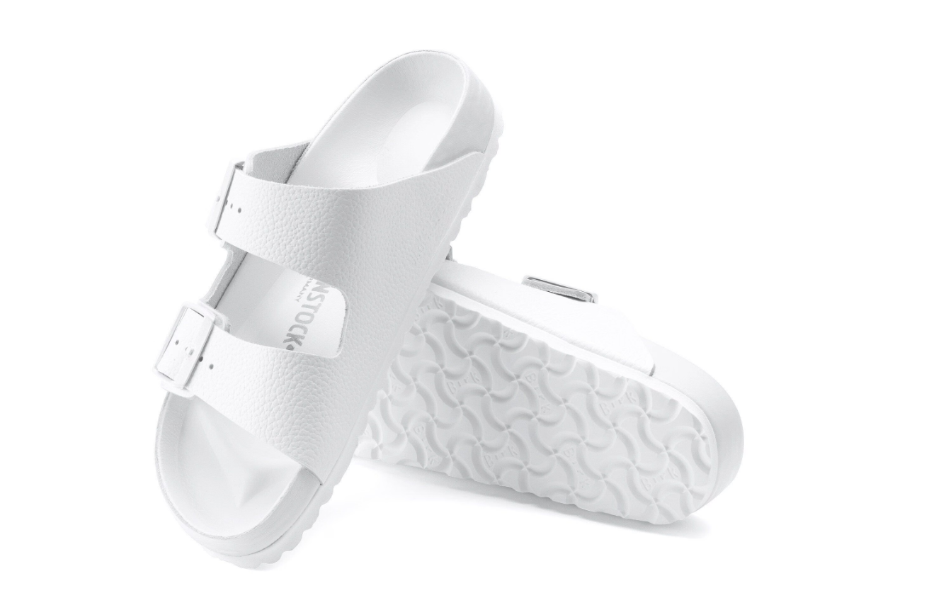 Birkenstock Arizona Exquisite Natural Leather White Sandals