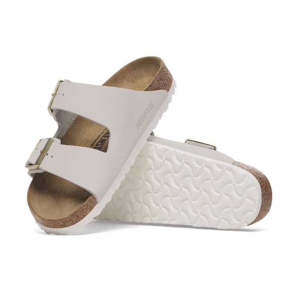 Birkenstock Arizona Nubuck Leather Antique White