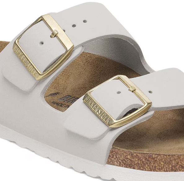 Birkenstock Arizona Nubuck Leather Antique White