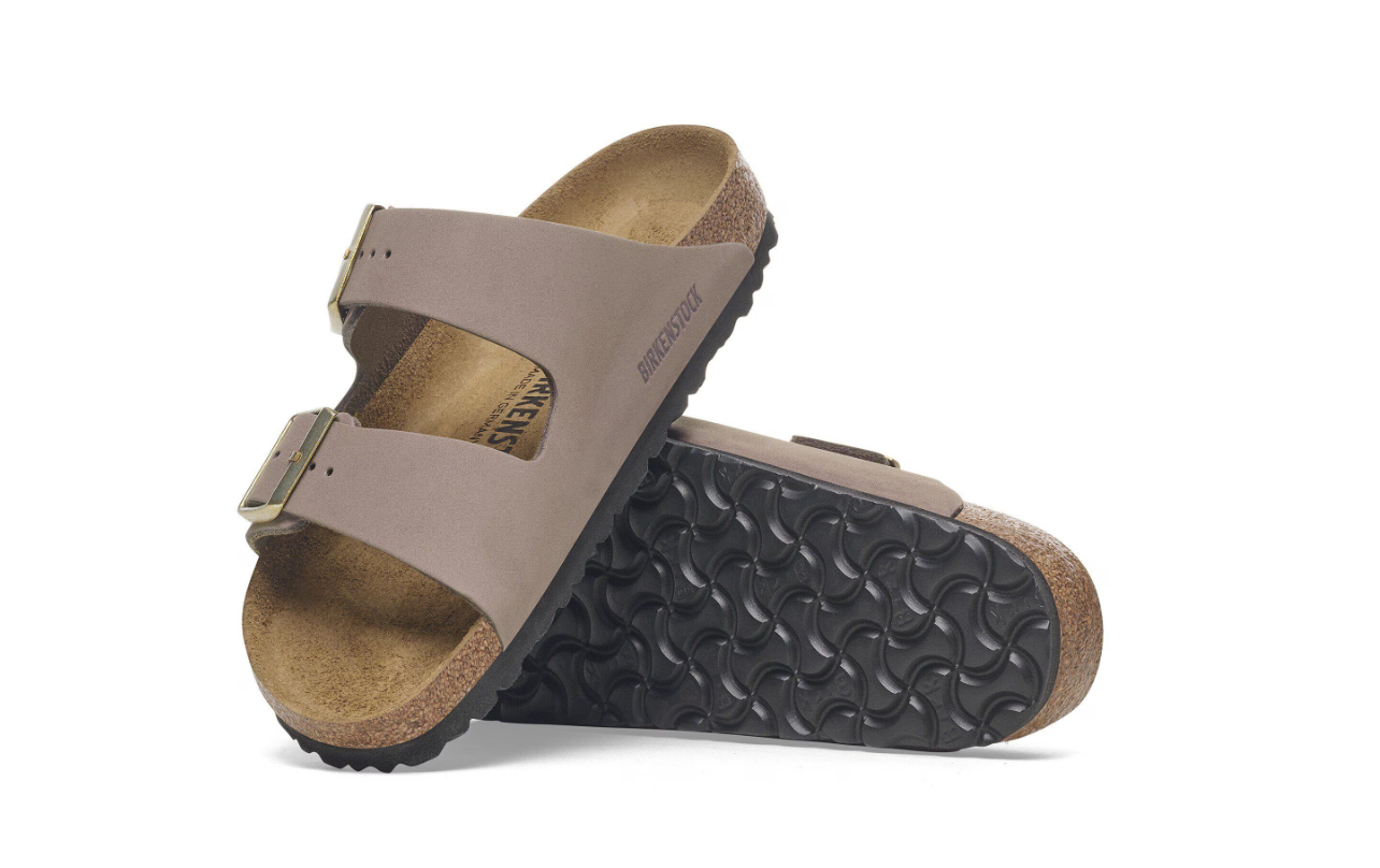 Birkenstock Arizona Nubuck Leather Faded Purple