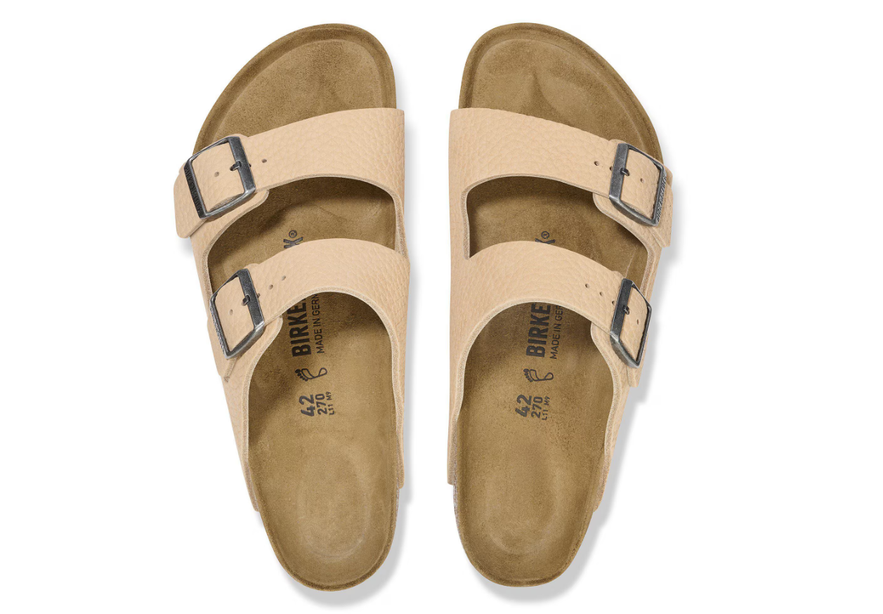 Birkenstock Arizona Nubuck Leather Desert Buck New Beige