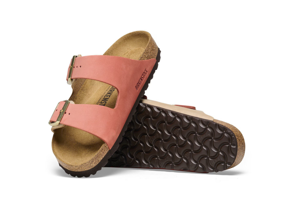 Birkenstock Arizona Nubuck Leather Mars Red - Sandcastle, Regular