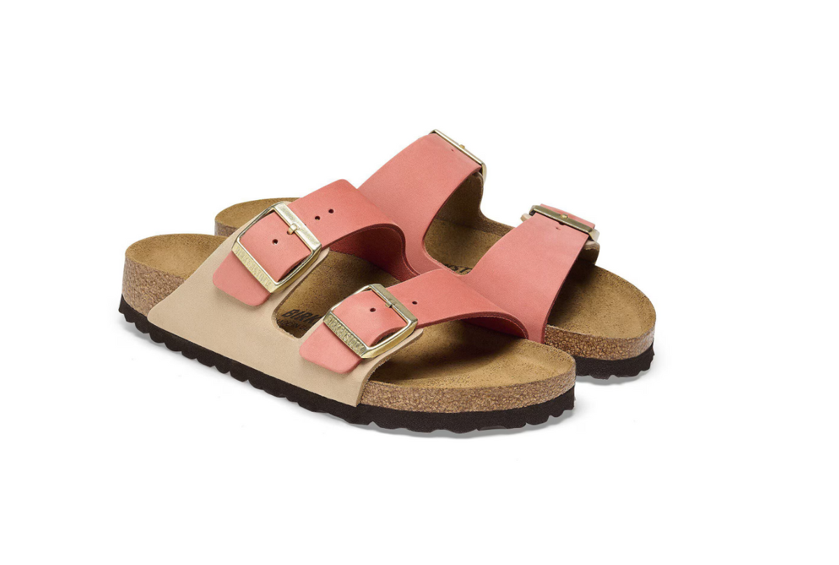 Birkenstock Arizona Nubuck Leather Mars Red - Sandcastle, Regular
