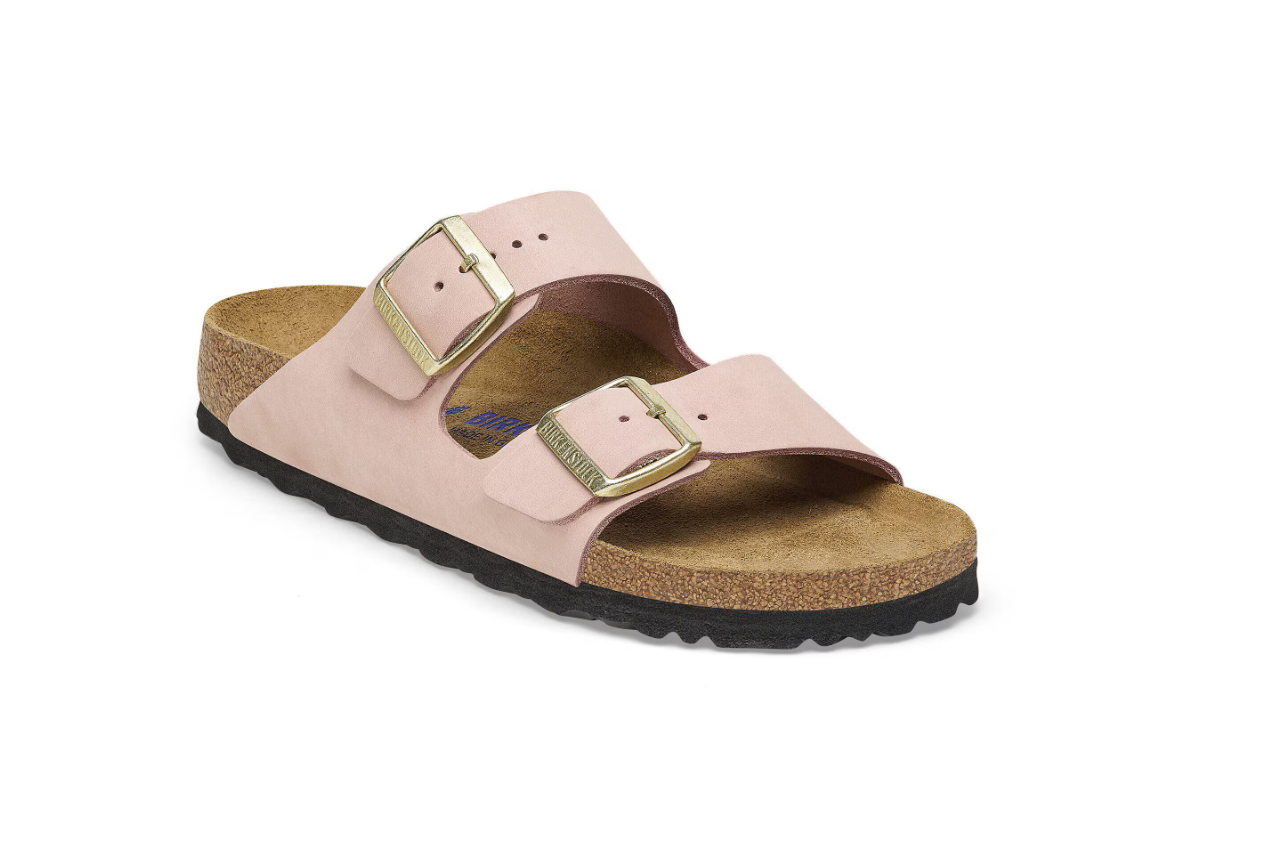 Birkenstock Arizona Soft Footbed Nubuck Leather Soft Pink