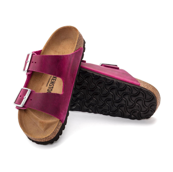 Birkenstock Arizona Oiled Leather Festival Fuchsia