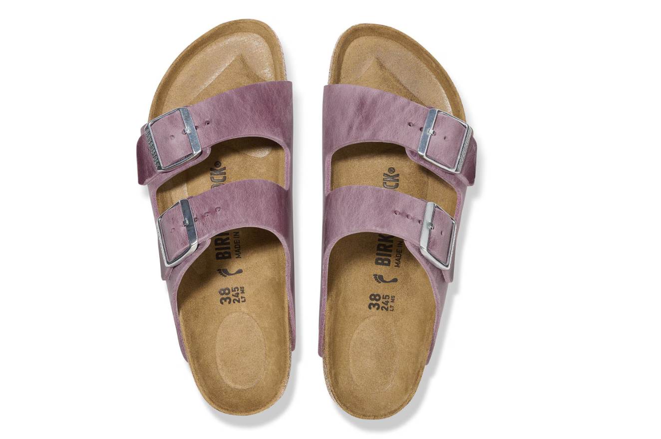 Birkenstock Arizona Waxy Leather Lavender