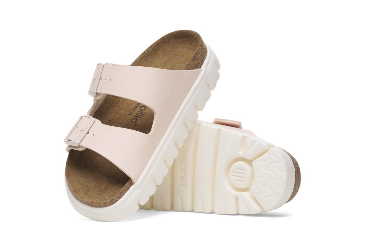 Birkenstock Arizona Chunky Birko-Flor - Light Rose, Narrow