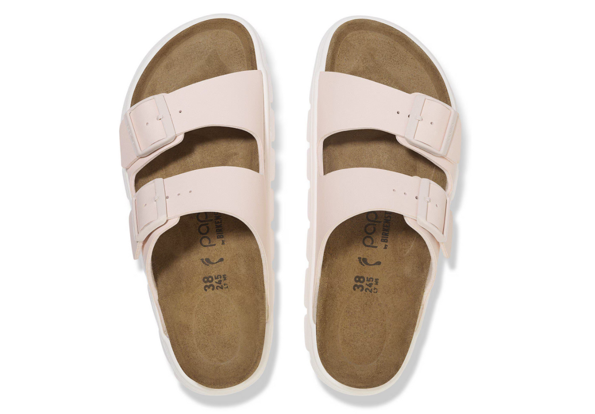 Birkenstock Arizona Chunky Birko-Flor - Light Rose, Narrow