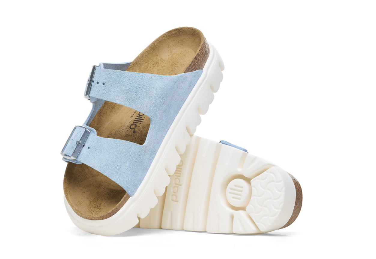 Birkenstock Arizona Chunky Suede Leather Mineral Blue