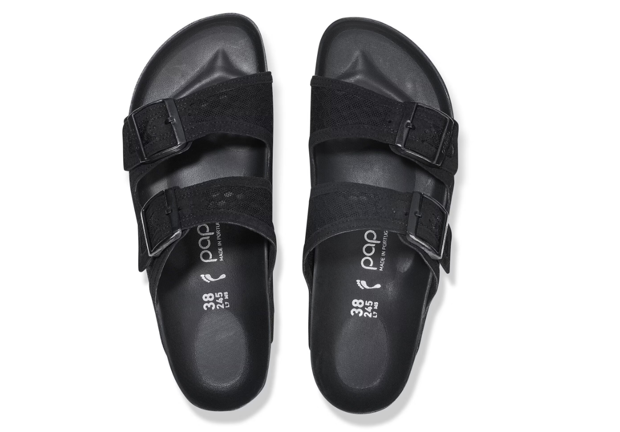 Birkenstock Papillio Arizona French Piping Flex Platform Black