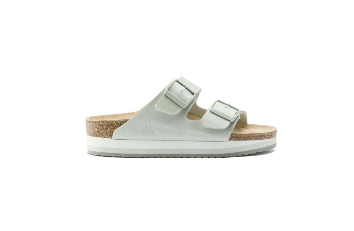 Birkenstock Arizona Platform Birko-Flor Icy Metallic Mineral