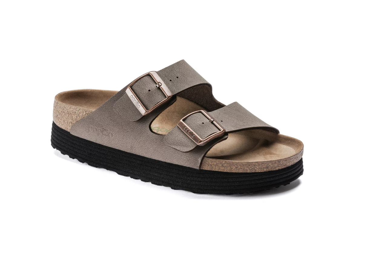 Birkenstock Arizona Flex Platform Vegan Birkibuc Mocha