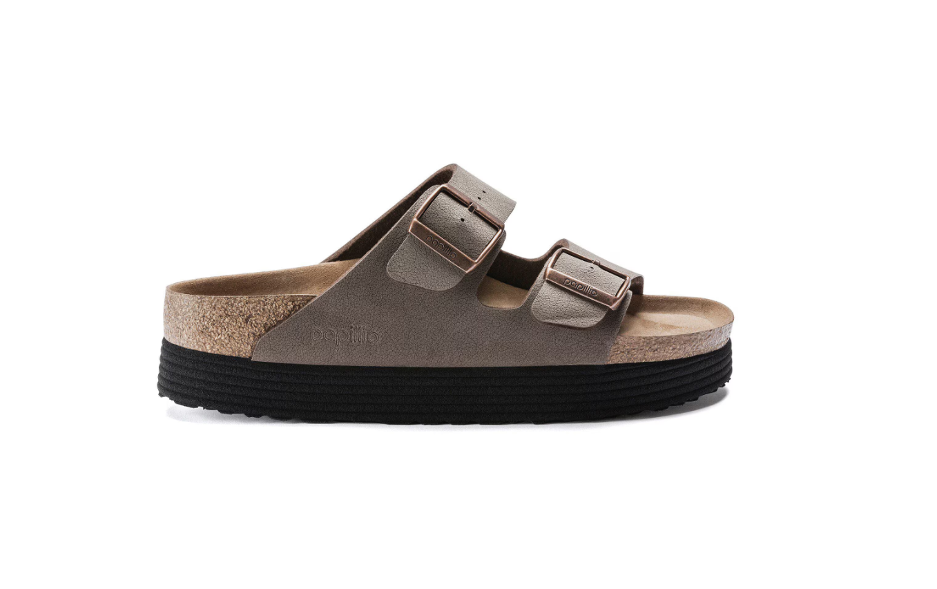 Birkenstock Arizona Flex Platform Vegan Birkibuc Mocha