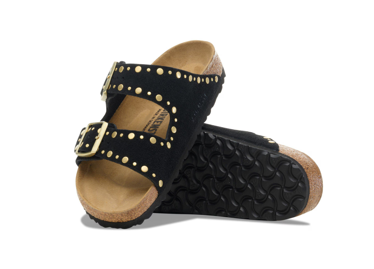 Birkenstock Arizona Rivet Suede Leather Black