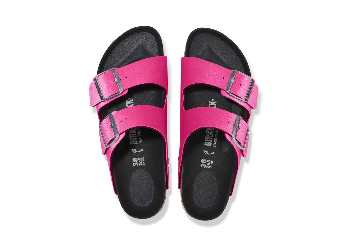 Birkenstock Arizona Rivet Logo Velvet Pink
