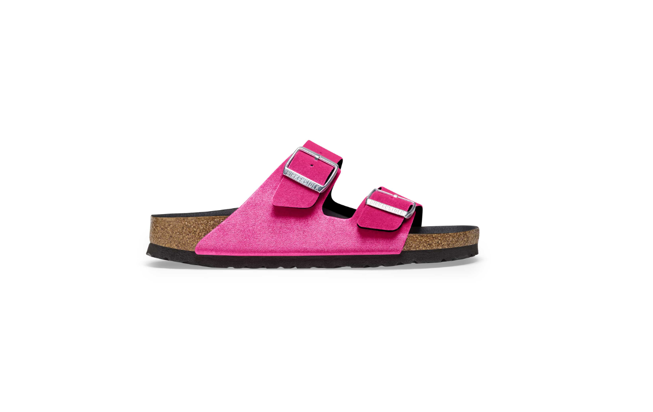 Birkenstock Arizona Rivet Logo Velvet Pink