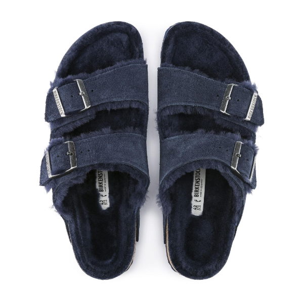 Birkenstock Arizona Shearling Suede Leather Night