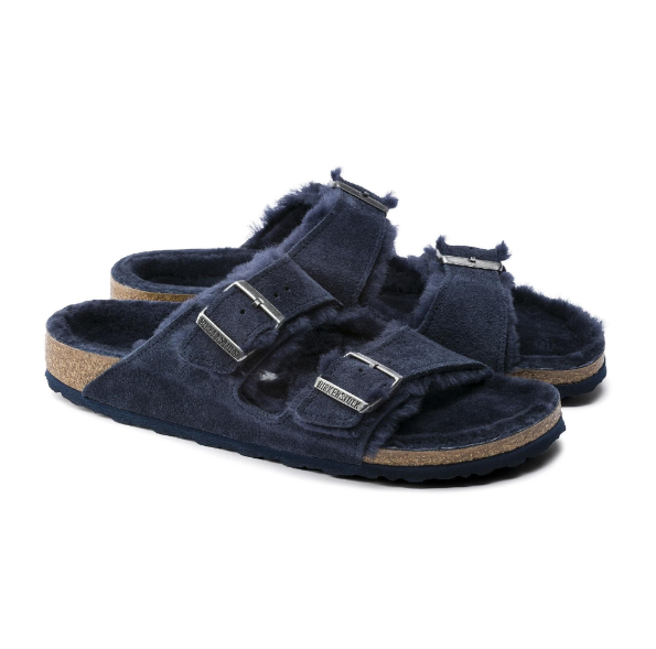 Birkenstock Arizona Shearling Suede Leather Night