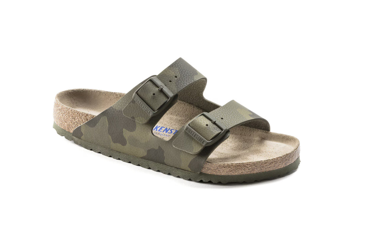 Birkenstock Arizona Soft Footbed Birko-Flor Desert Soil Camo Green