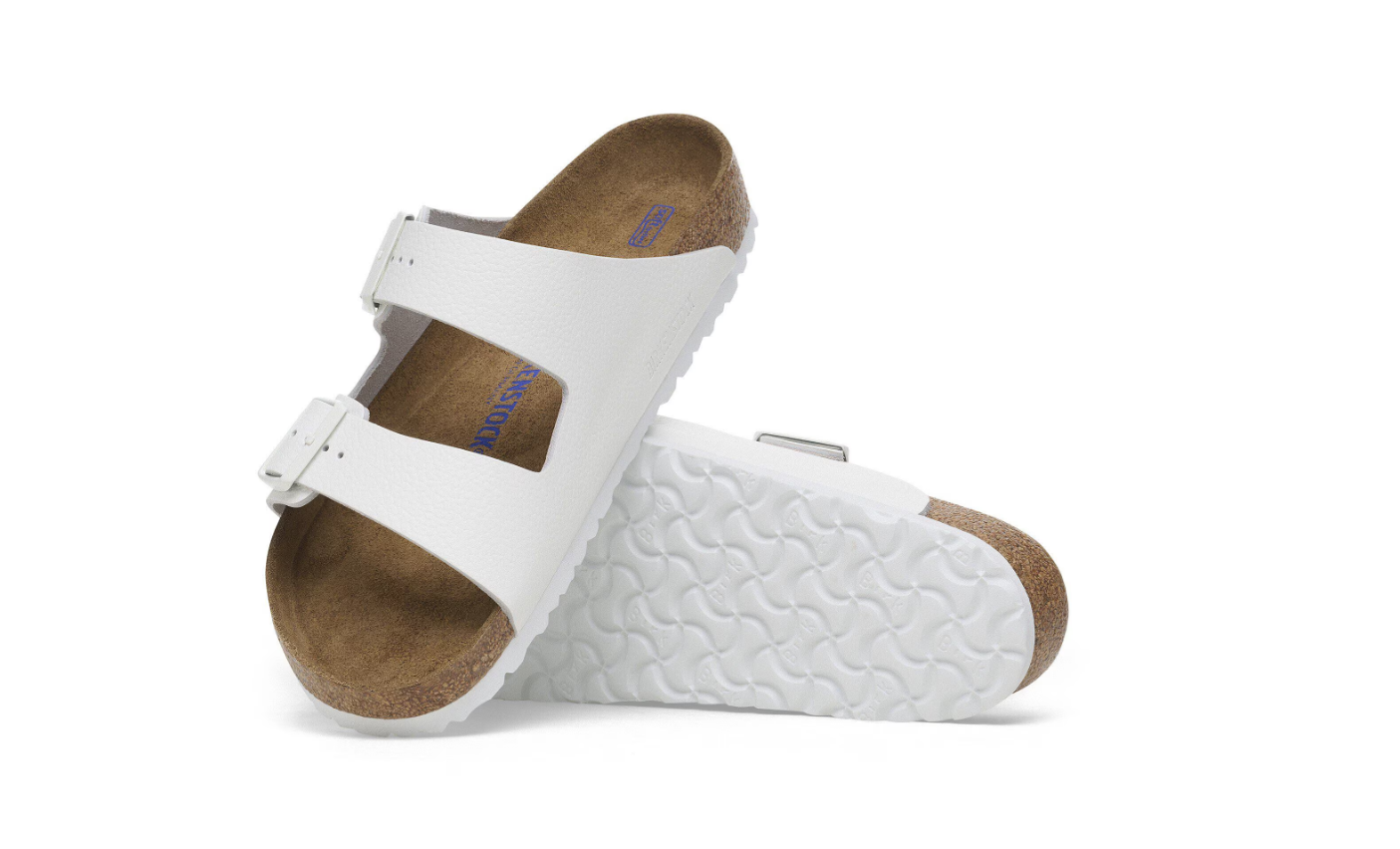 Birkenstock Arizona Soft Footbed Natural Leather White