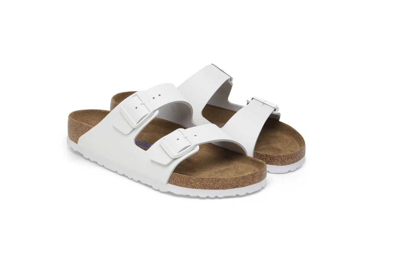 Birkenstock Arizona Soft Footbed Natural Leather White