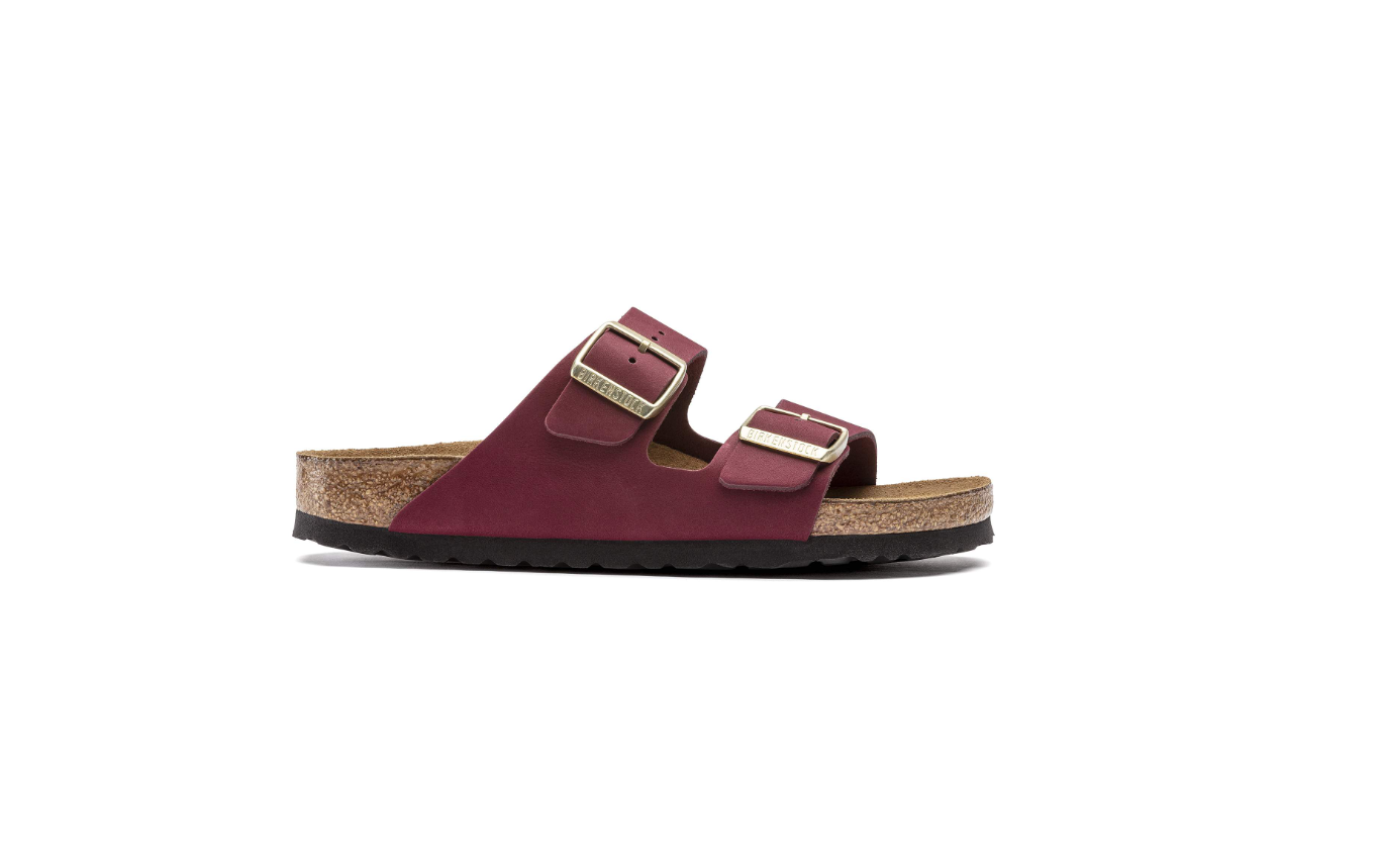Birkenstock Arizona Soft Footbed Nubuck Leather Maroon