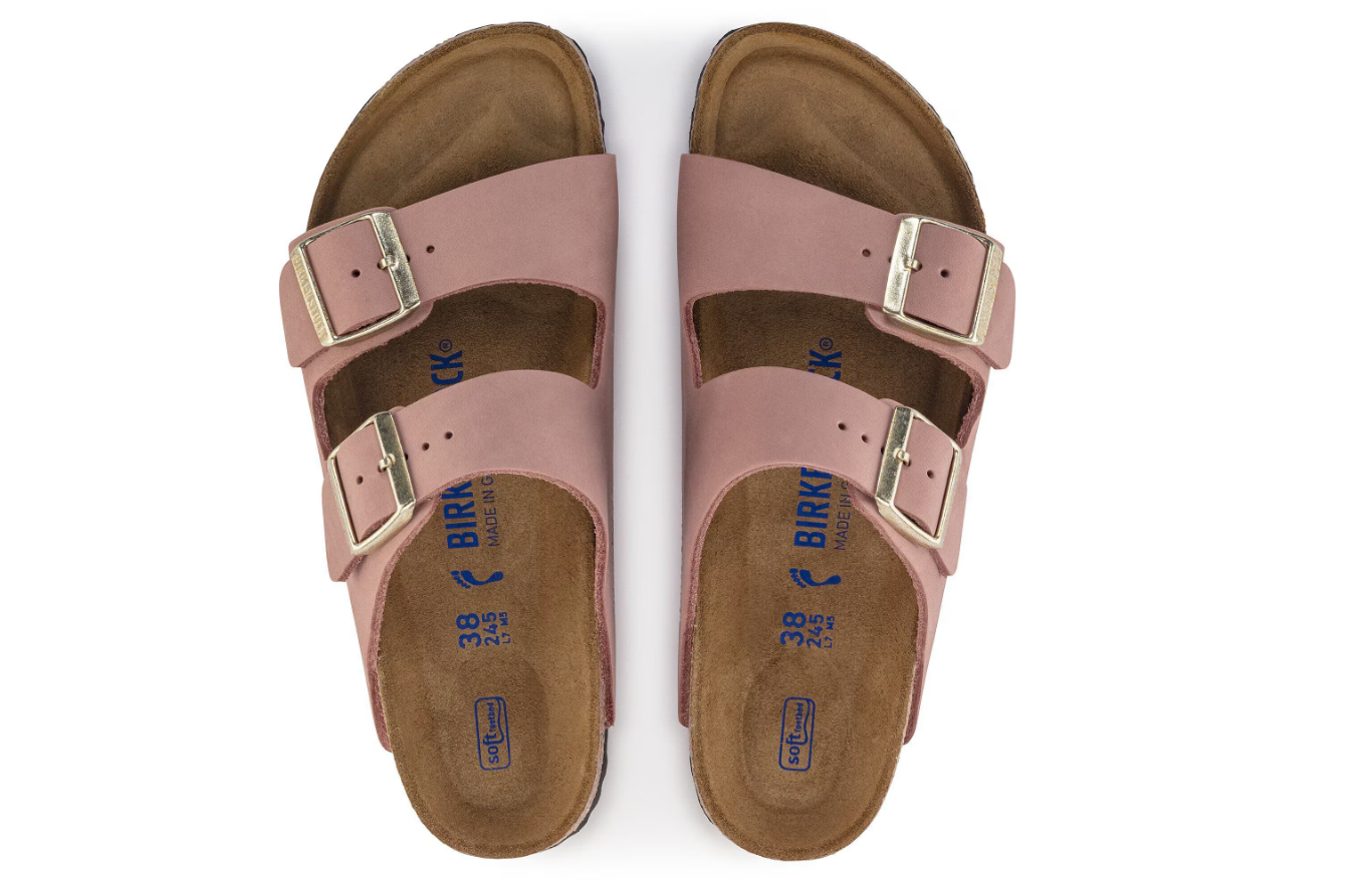 Birkenstock Arizona Soft Footbed Nubuck Leather Old Rose
