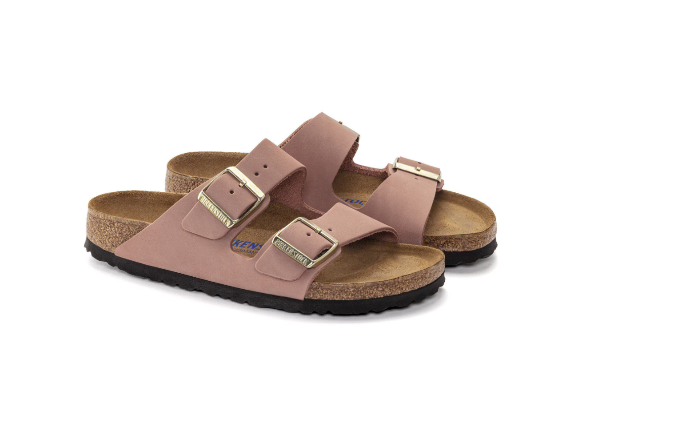 Birkenstock Arizona Soft Footbed Nubuck Leather Old Rose