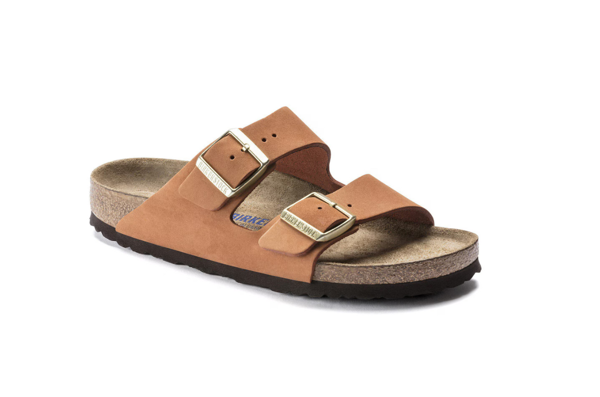 Birkenstock Arizona Soft Footbed Nubuck Leather - Pecan, Regular